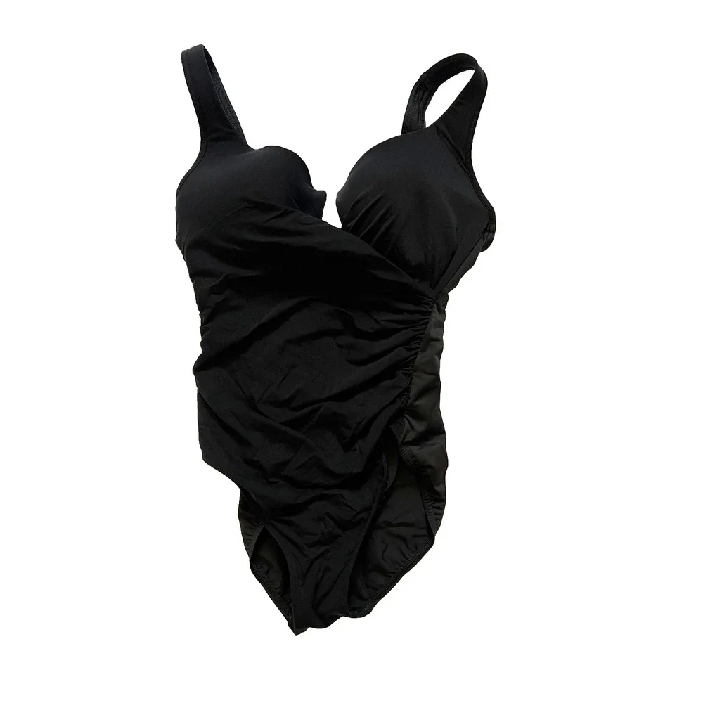 Miraclesuit Swimsuit Womens see Photos for Dims. 1 Pc Underwire Ruched Shaping